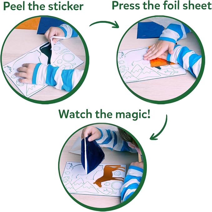 Skillmatics Foil Fun – Animals, No Mess Art & Craft Kit - Image 5