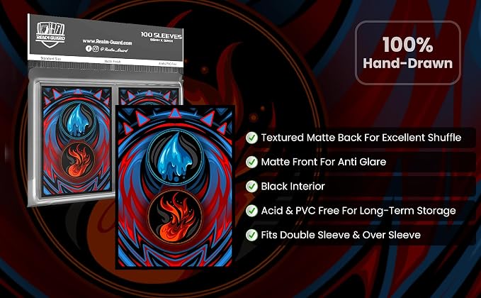 100ct Textured Matte TCG/MTG Card Art Sleeves - Image 5