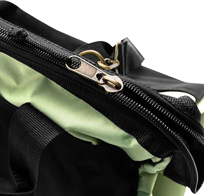 Jetech 18-Inch Heavy-Duty Electrician Tool Bag, Waterproof Top Wide Mouth Tools Storage Bag with Adjustable Shoulder Strap MultiPurpose Organizer Bag for Construction Gardening Man