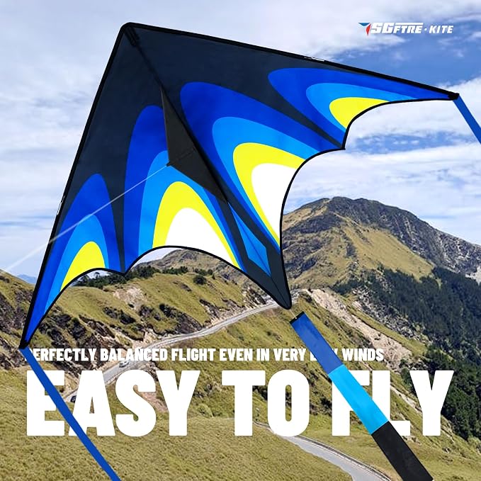 Kite, Large Delta Kites for Kids and Adults, Durable Multifunctional Beach Kite - Image 2