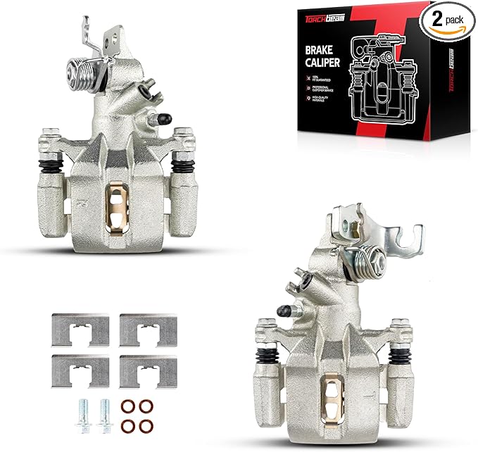 Torchbeam Rear Brake Calipers Set for Honda 2005-2007 Accord 2.4L, Honda 2003-2004 Accord, Honda 1998-2002 2005-2007 Accord 3.0L, Rear Left and Rear Right Calipers Replace # 19B2069+19B2068