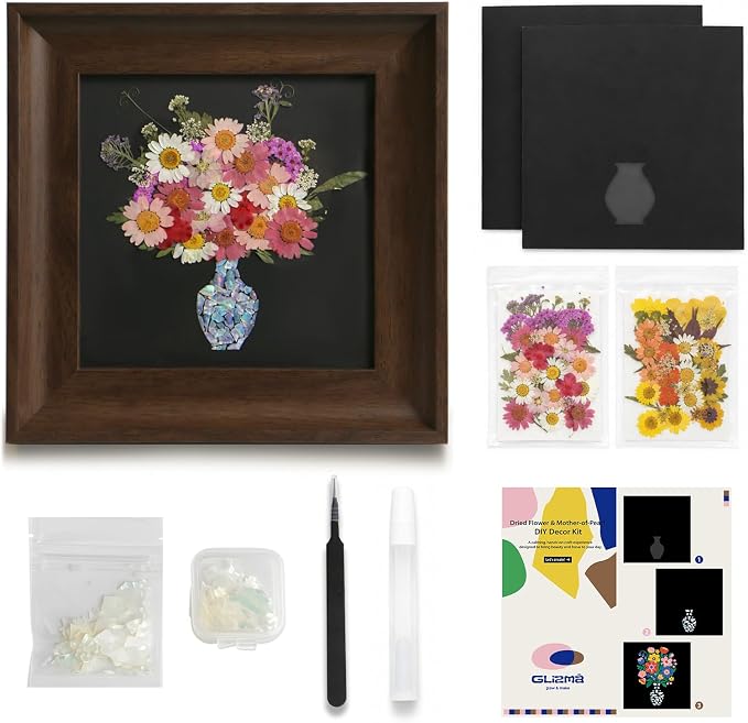 Framed Dried Flower DIY Craft Kit by Glizma