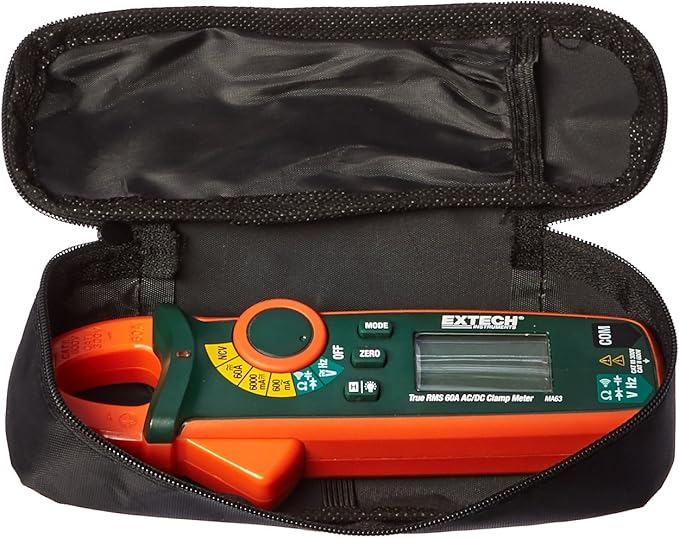 Extech MA63 True RMS 60A AC/DC Clamp Meter with NCV