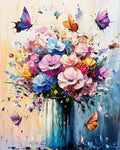5DDIYART Butterfly Flower Paint by Numbers by Unknown