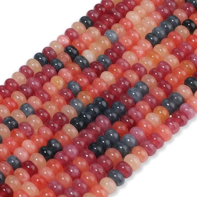 Songxi 5x8mm Natural Fulu Shou Color Chalcedony Beads, Gemstone - Image 2