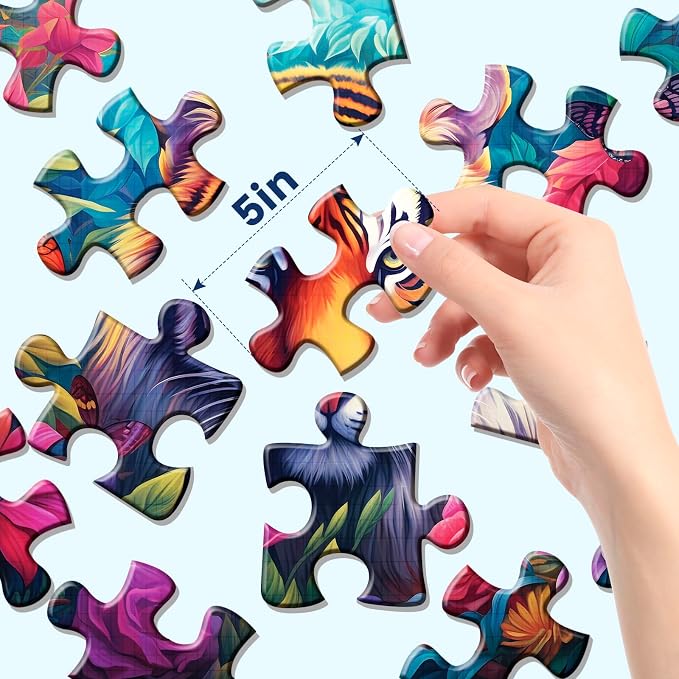 6 Pack 16 Large Piece Puzzles for Seniors Puzzles Dementia Alzheimer's Products - Image 5