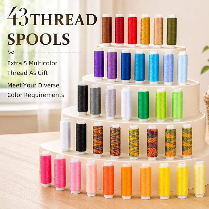 JJRING 205 PCS Sewing Kit for Adults, Premium Needle and Thread Kit - Image 3