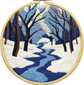 DIY Punch Needle Kits Winter Snow River Trees by Unknown