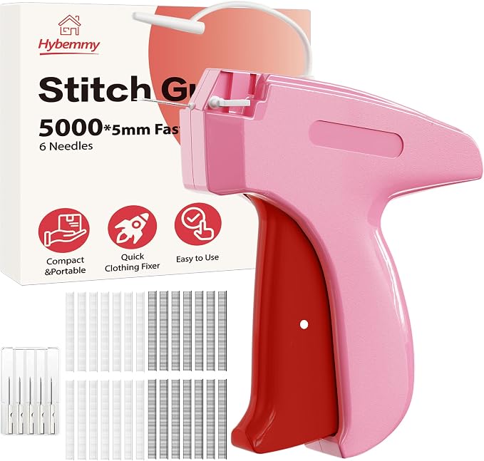 Stitch Gun for Clothes, Portable Handheld Tagging Gun for Clothing, Stitch by Hybemmy