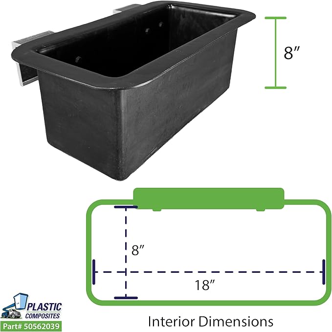 Plastic Tool Tray - Bucket Mounted - Large - Outside Mount - Heavy Duty (2025 Version)