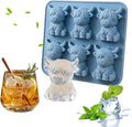 Mini Highland Cow Ice Cube Mold, Cute 3D Silicone Cow Ice Cube Tray, Reusable by Unknown