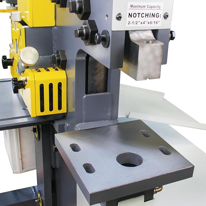 Kaka Industrial 60 Ton multi-function Metal Ironworker M-60 Punch Shear Notcher Brake 220V 3 phase