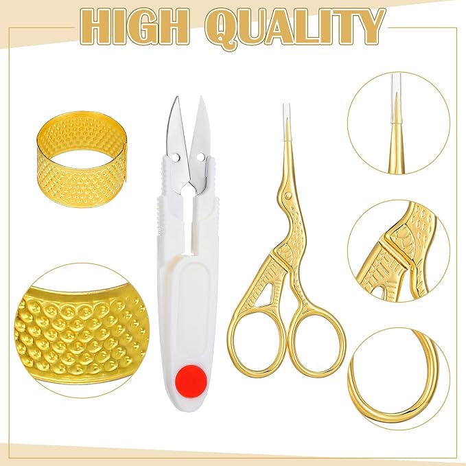Mudder 53 Pieces Cross Stitch Tool Embroidery Starter Kit Includes Bamboo - Image 4