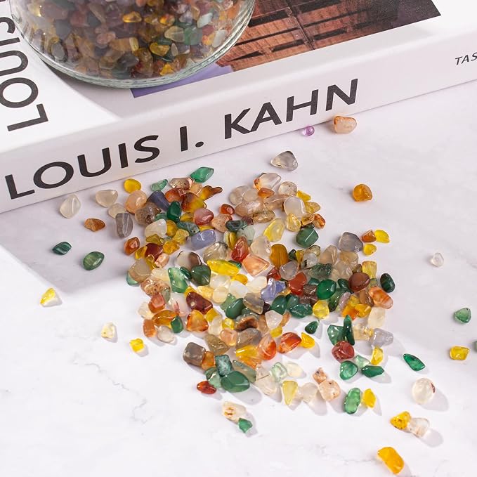 0.5 Lb/230g Colorful Agate Aquarium Fish Tank Gravel Rocks, Crushed Stone - Image 6