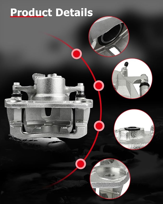 cciyu Front Left & Right Brake Calipers Assembly w/Bracket 19B3434 19B3435 For Pontiac For Vibe 2009-2010,For Scion For xD 2008-2014,For Toyota For Corolla 2009-2019,For Toyota For Matrix 2009-2014