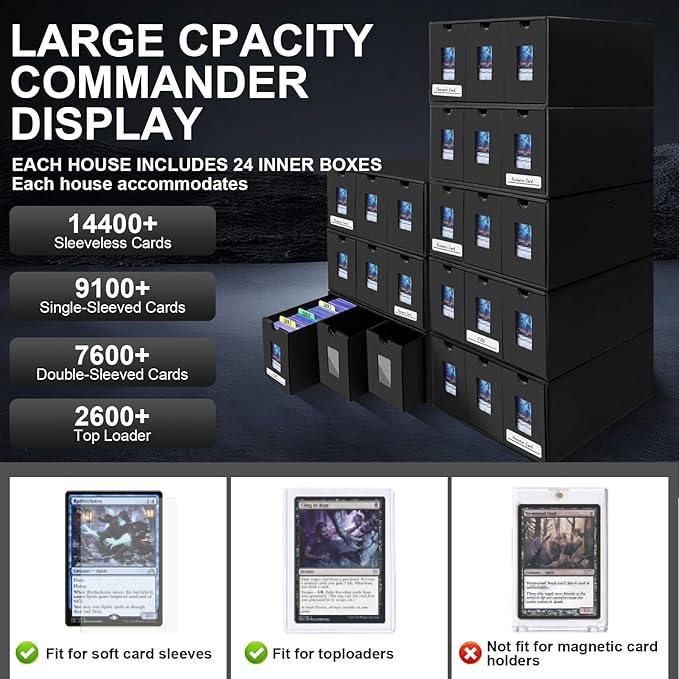Card Storage Box, 14400+ Trading Card Storage 2700+ Toploader Card Storage Box - Image 2