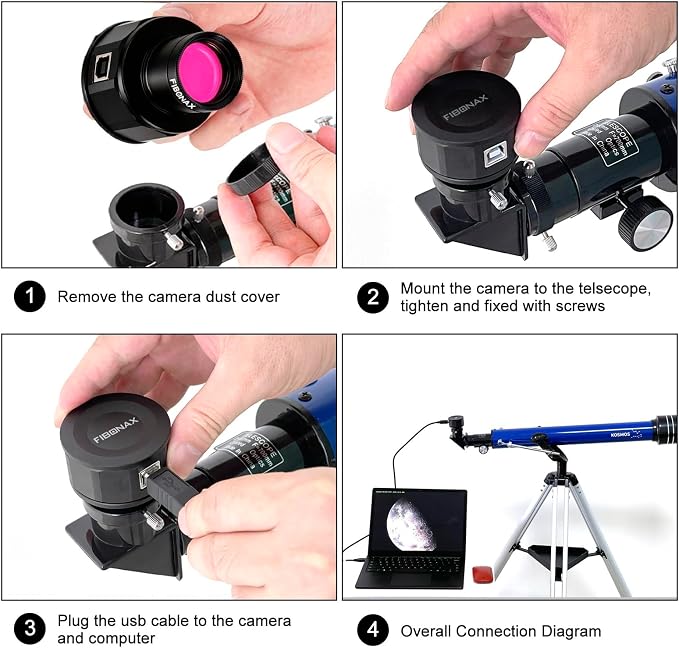 Nova200 Telescope Camera, 1080P USB Astronomy Camera | 1.25 Inch Electronic - Image 4