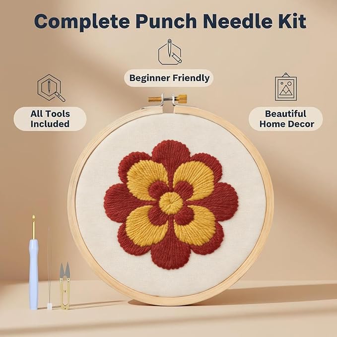 AohaiNova Punch Needle Kits for Adults Beginner, Punch Needle Starter Kit Easy - Image 2