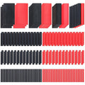 200PCS 1 3/4 1/2 3/8 1/4 3/16 1/8 inch 3:1 Heat Shrink Tubings Assortment Kit Adhesive Lined Marine Grade Shrink Wrap - Automotive Industrial Heat-Shrink Tubing Black Red