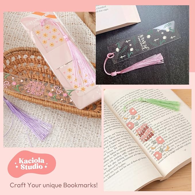 Kaciola 24PCS Acrylic Bookmark Blanks - Image 6