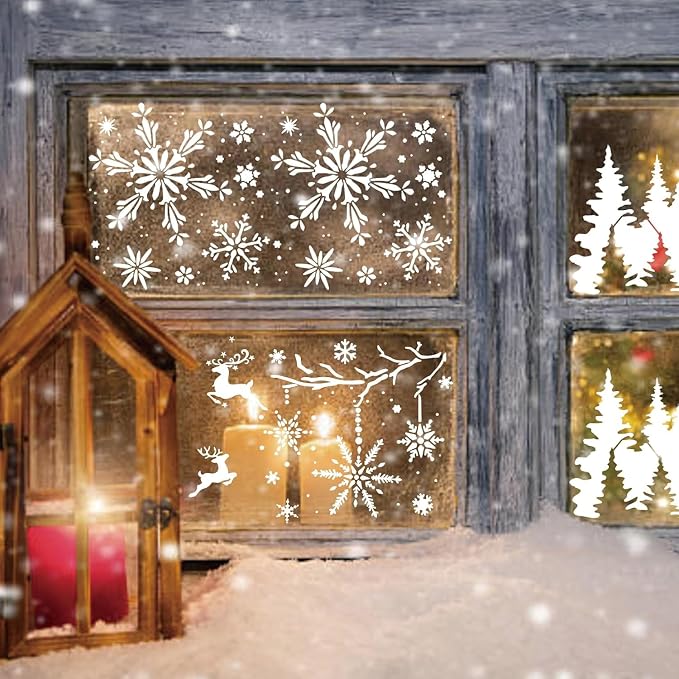 Christmas Stencil 20PCS Reusable Plastic Templates Winter Stencils Christmas - Image 5