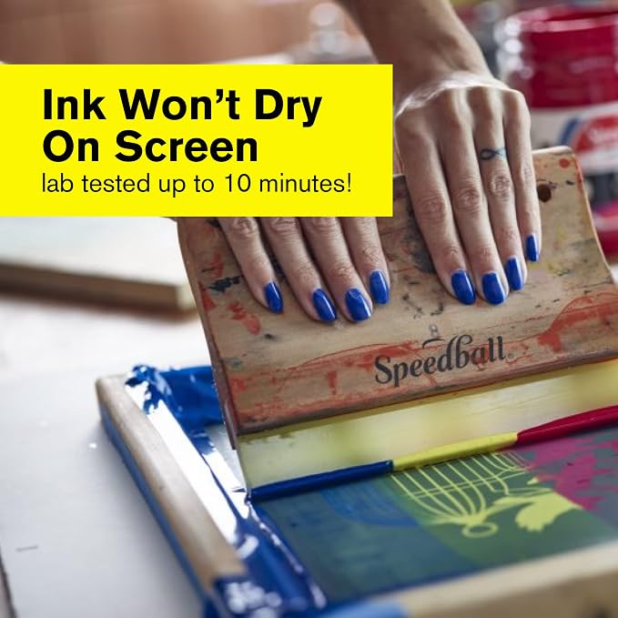 Speedball 045650, Fabric Screen Printing Ink, 8 Fl oz., Process Cyan - Image 5