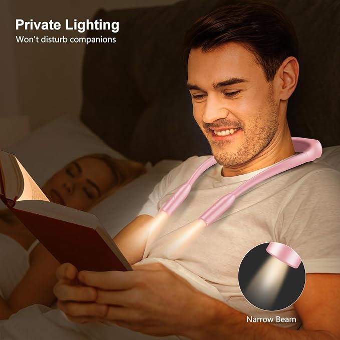 Gritin Book Light, Eye Caring 3 Colors & Dimmable Brightness Reading Light | - Image 6