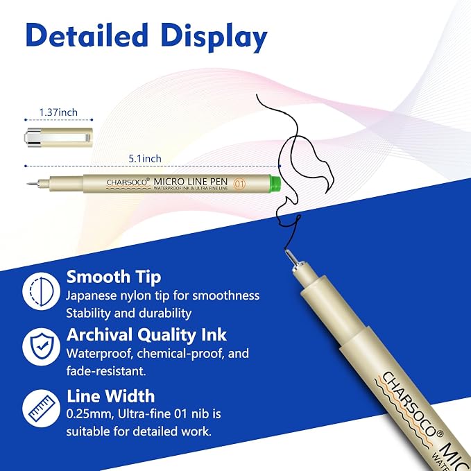 01 Micro Pen, Fine Point Pen - Image 3