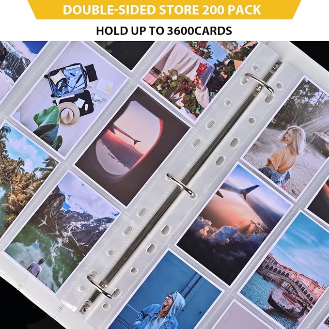 9 Pocket Page Protector, 200 Pack Trading Card Sleeves - Image 5