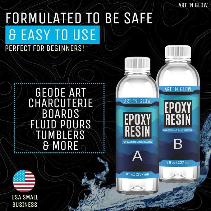 Crystal Clear Epoxy Resin Kit 16oz - Image 4