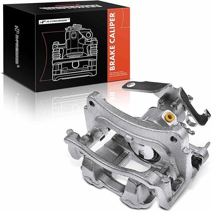 A-Premium Disc Brake Caliper Assembly with Bracket Compatible with Select Ford Models - Transit-150/Transit-250/Transit-350/Transit-350 HD 2015 2016 2017 2018 2019 - Rear Left Driver Side