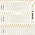 Wavyknot 100 Pcs PU Leather Keychain Blanks Bulk Laser Engraving Blanks by Wavyknot