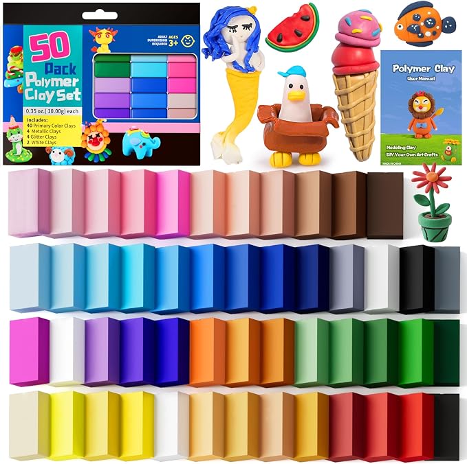 CiaraQ Polymer Clay Kit, Mini Modeling Clay Set | by CiaraQ