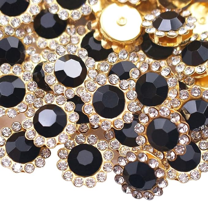 200 PCS 12MM Crystal Glass Sew on Rhinestones Jewels Gems by Unknown