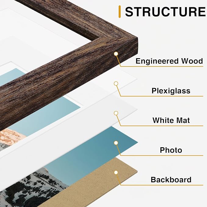 Vittanly 15 Pack Picture Frames Collage Wall Decor, Gallery Frame Set - Image 6