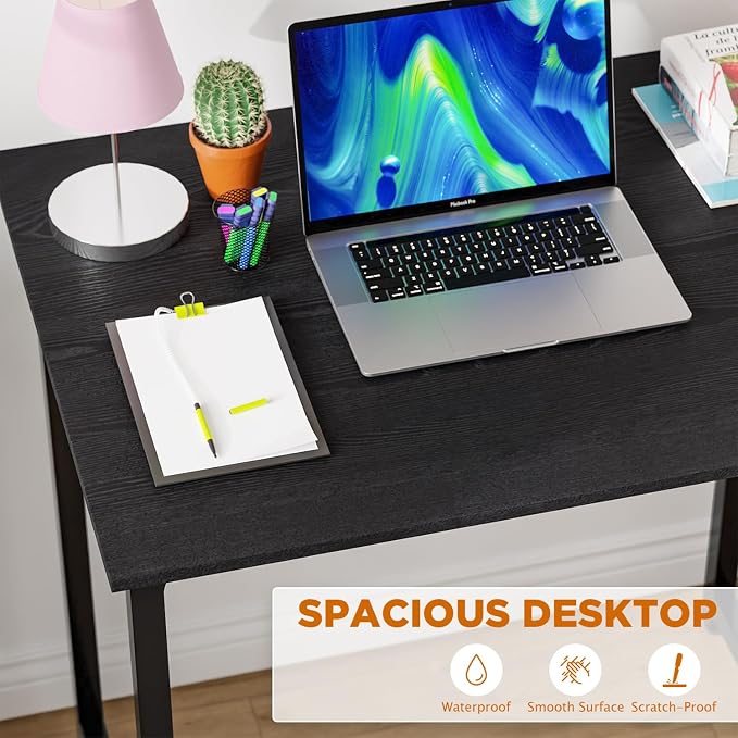 PayLessHere | 32 Inch Computer Desk | Black | Office Desk - Image 4