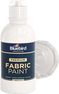 BLUEBIRD Fabric Paint, Brilliant Silver, 8.5 Fl Oz, Permanent Fabric Paints by BluebirdArts