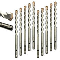 Direko 10-Piece 7/16 inch x 8 Inch SDS Plus Rotary Hammer Drill Bits Carbide Tipped Concert Drill Bits for Concrete, Brick, Cement Walls, Stone, Hammer Drill Bits for Concrete