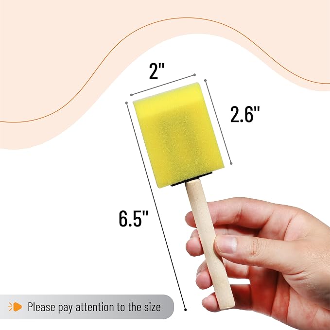 Bates- Foam Paint Brushes, 16 Pack - Image 3