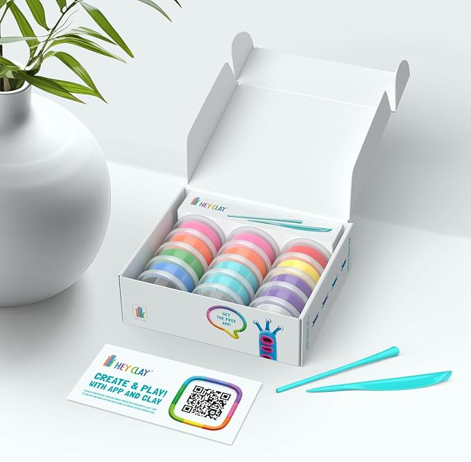 HEY CLAY Set - Colorful Modeling Air Dry Clay Kit - Image 2