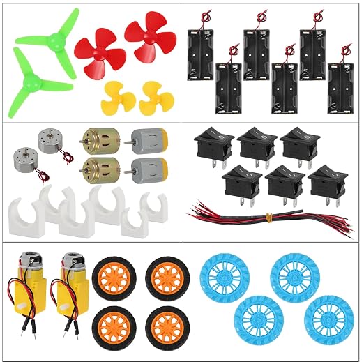 DC Motors Kit DIY Science Projects DC Motor Kit 3V-12V 25000RPM Mini Electric - Image 2