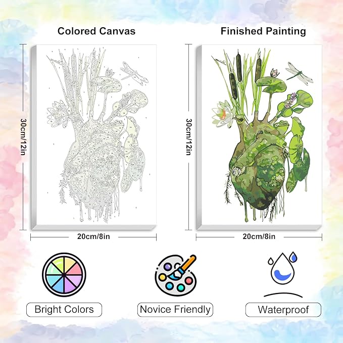 Yezavesu Framed Paint by Numbers Kit - Image 3