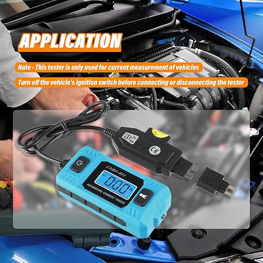 Car Circuit Tester, Automotive Current Tester Blade Fuse Max 48V, Circuit Measure Amp Fuse Buddy, Automotive Blade Checker Fuse Box Test for Current Circuit Testing
