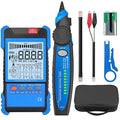 Network Cable Tester with NCV, Poe Cable Tracker Ethernet Cable Finder for Cable CAT5 CAT5e CAT6 Cat7 Cat8 Wire Tracker Test Fault Distance Location and Length Measurement for Telephone Line