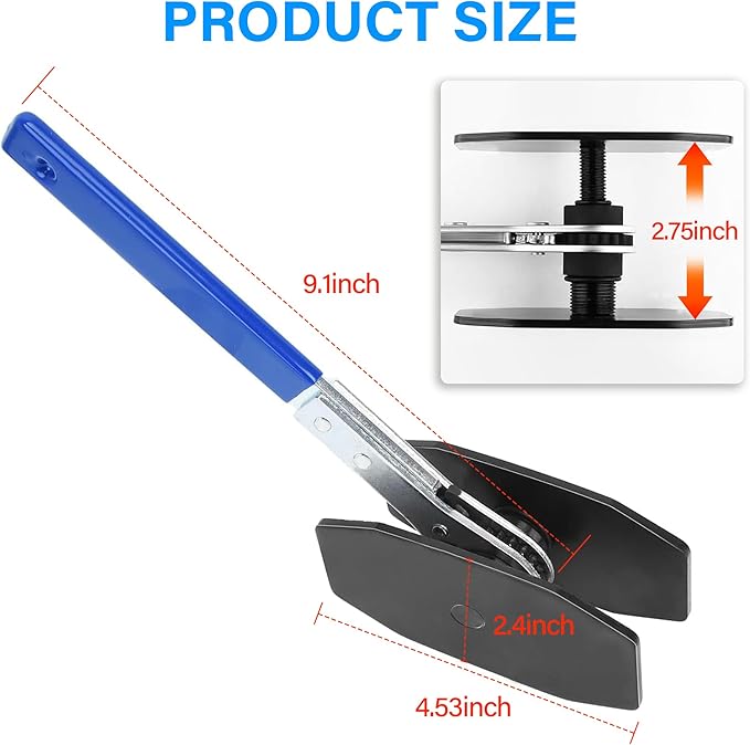 Brake Caliper Compression Tool Kit – Caliper Piston Compressor Tool with 360° Ratchet & Dual Brake Hooks, Brake Caliper Tool, Brake Pad Spreader for Car Truck Disc Brake Repair