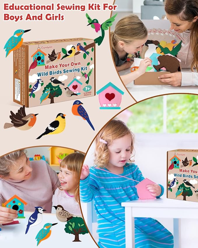 CiyvoLyeen Wild Birds Sewing Craft Kit Animal Sewing Kit - Image 5