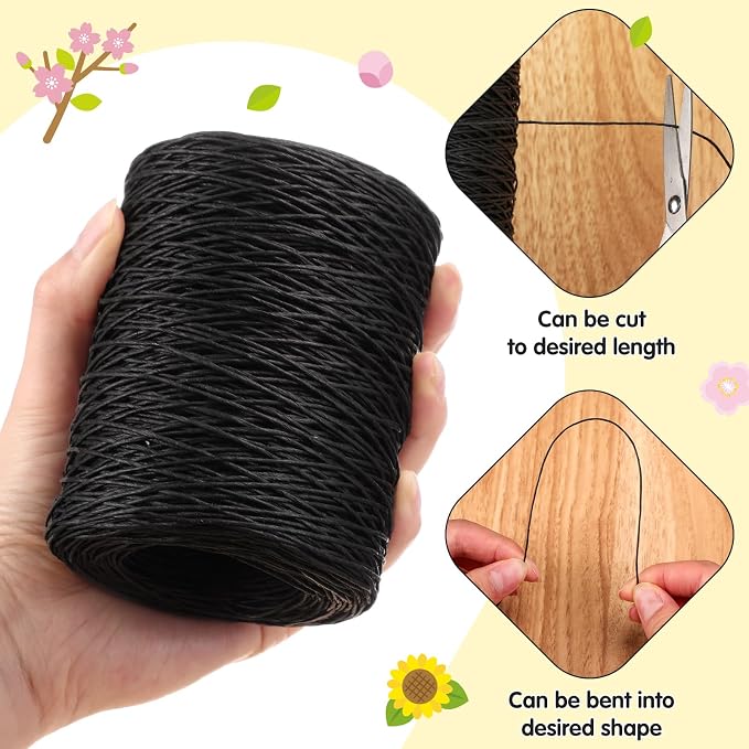 Syhood 673 Feet Floral Vine Bind Wire Rustic Wrapping Wire - Image 3