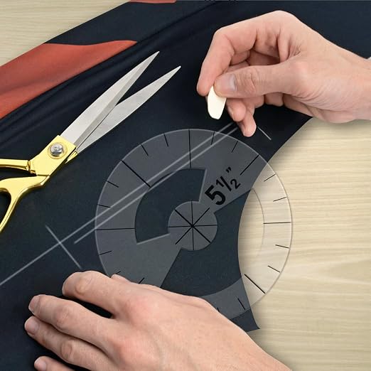 Imeepa 5PCS Clear Acrylic Circle Template Rulers - Image 7