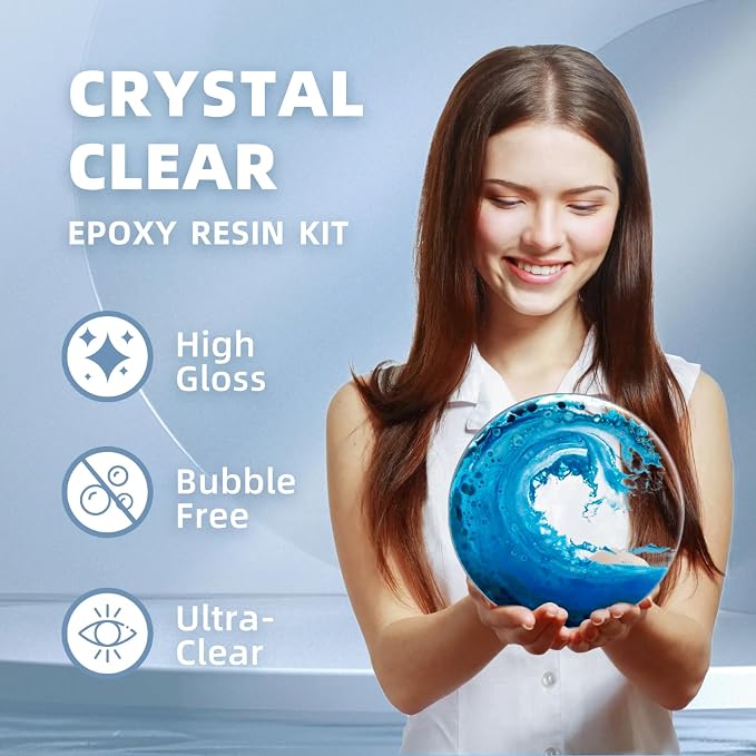 TAKIMO 68OZ Crystal Clear Epoxy Resin Kit, High Gloss Bubble Free Resin - Image 2