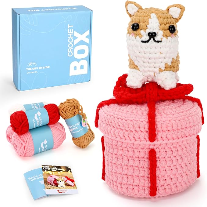CrochetBox Crochet Kit for Beginners Adults by CROCHETBOX